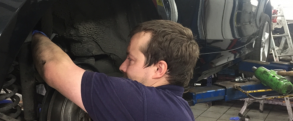High Bank Service Station - our mechanics at work